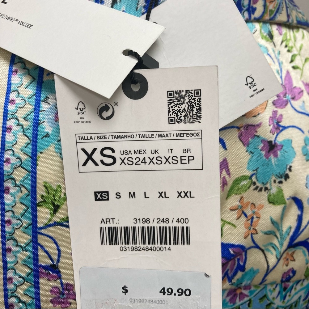 NWT Zara satin blouse - Picture 7 of 8